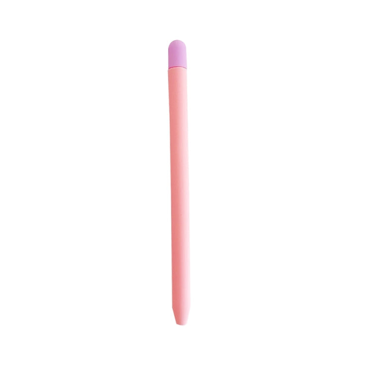 Contrasting Color Silicone Protective Case For Apple Pencil 2(Pink)