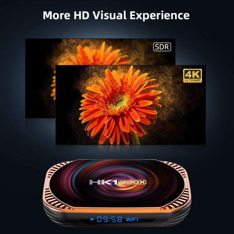 MECOOL HK1RBOX X4 4K TV Box, Android 11 Amlogic S905X4 CPU with RC 4GB+32GB(UK Plug)