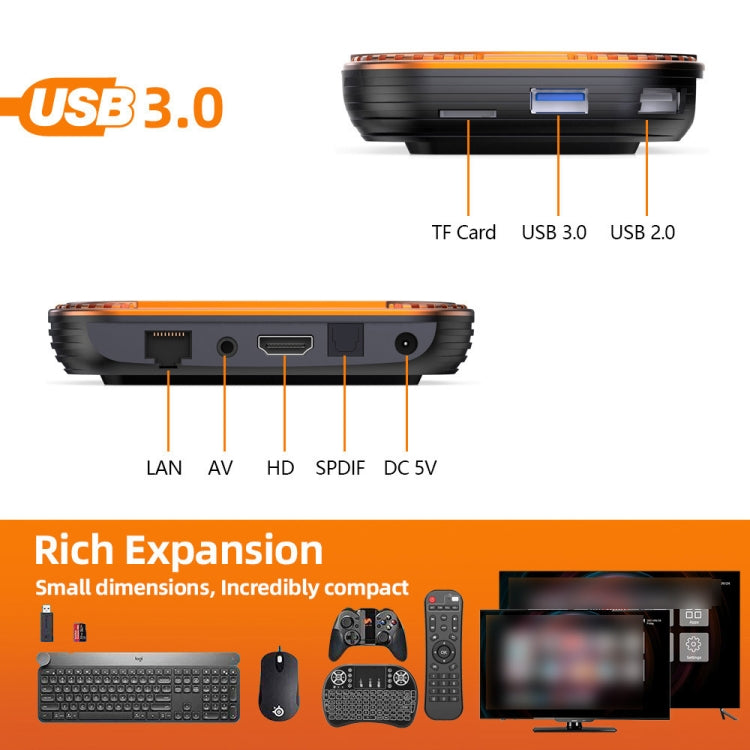 MECOOL HK1RBOX X4 4K TV Box, Android 11 Amlogic S905X4 CPU with RC 4GB+32GB(UK Plug)