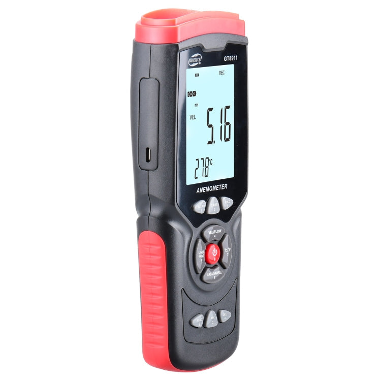 BENETECH GT8911 Handheld Digital LCD Hot Wire Anemometer, GT8911 Hot Wire Anemometer