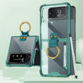 GKK Airbag Protective Phone Case with Ring & Pen, For Samsung Galaxy Z Flip4