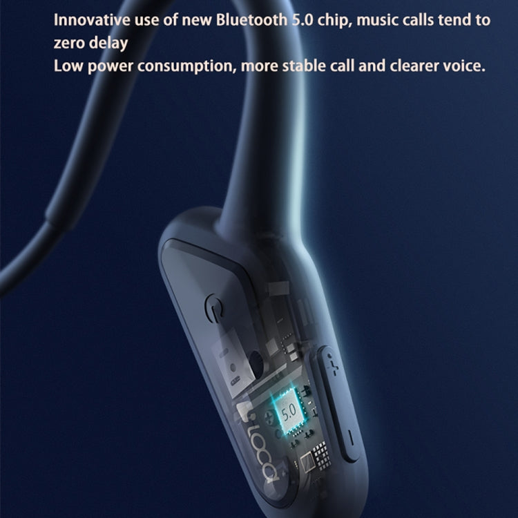 LOCA Z2 Bone Conduction Portable Sports Bluetooth Headset(Black)