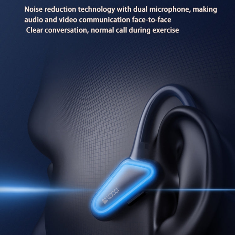 LOCA Z2 Bone Conduction Portable Sports Bluetooth Headset(Black)