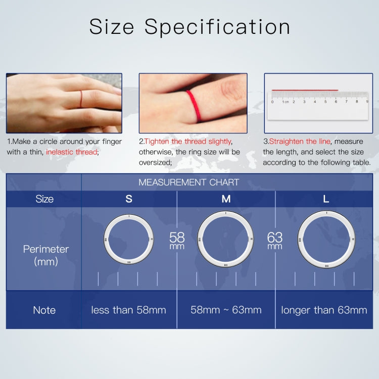 JAKCOM R5 Smart Ring Multifunction Smart Wear Ring, Size:L