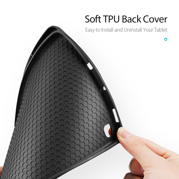 DUX DUCIS Domo Series Horizontal Flip Magnetic PU Leather Case with Three-folding Holder & Pen Slot, For Galaxy Tab S6 Lite 10.4 inch