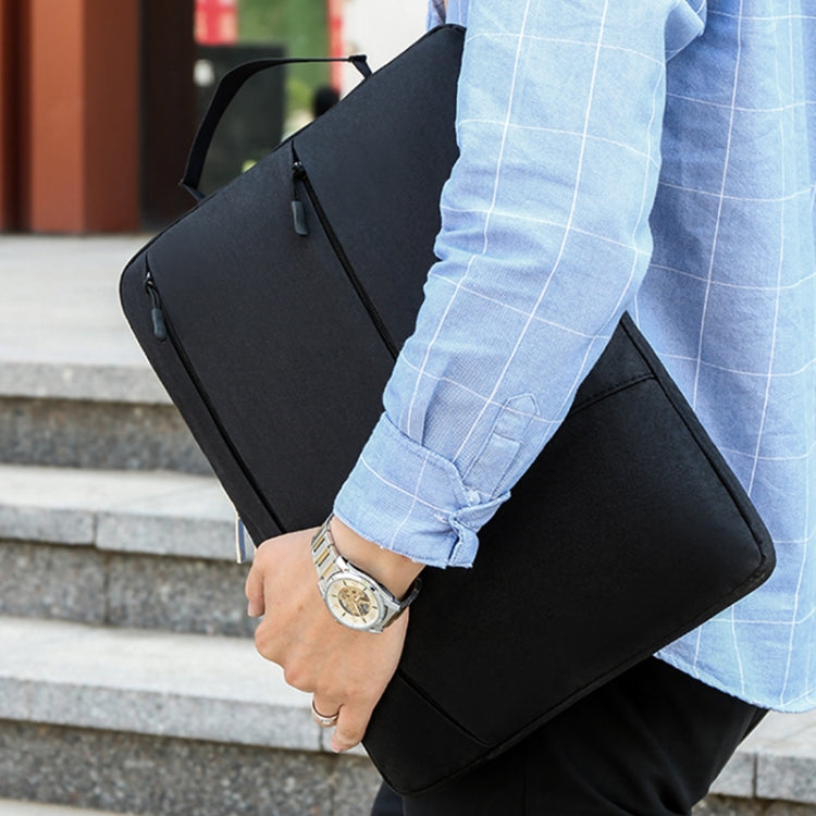 C310 Portable Casual Laptop Handbag, Size:15.4-16 inch(Black)
