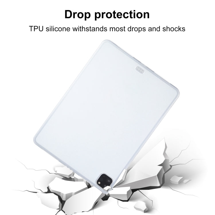 TPU Tablet Case For iPad Pro 12.9 2022 / 2020 / 2021 / 2018 (Frosted Clear)