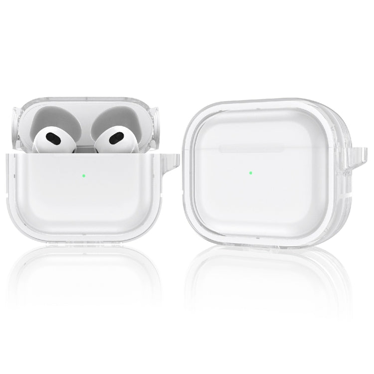 Two-color Photo Frame PC+TPU Anti-fall Wireless Earphone Case with Hook, For AirPods 1/2, For AirPods 3, For AirPods Pro