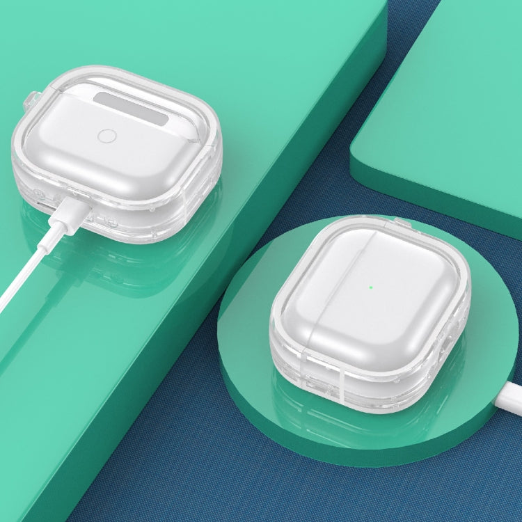 Two-color Photo Frame PC+TPU Anti-fall Wireless Earphone Case with Hook, For AirPods 1/2, For AirPods 3, For AirPods Pro