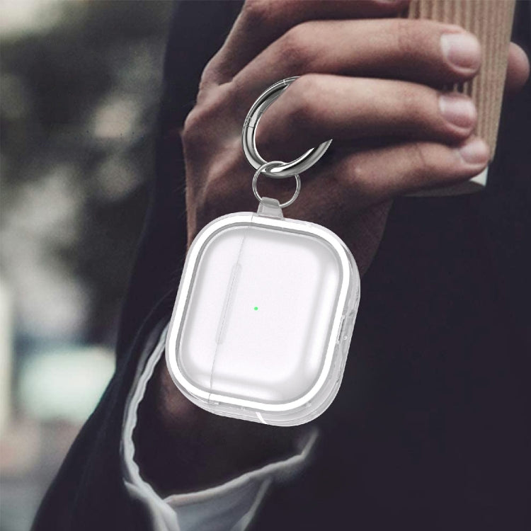 Two-color Photo Frame PC+TPU Anti-fall Wireless Earphone Case with Hook, For AirPods 1/2, For AirPods 3, For AirPods Pro