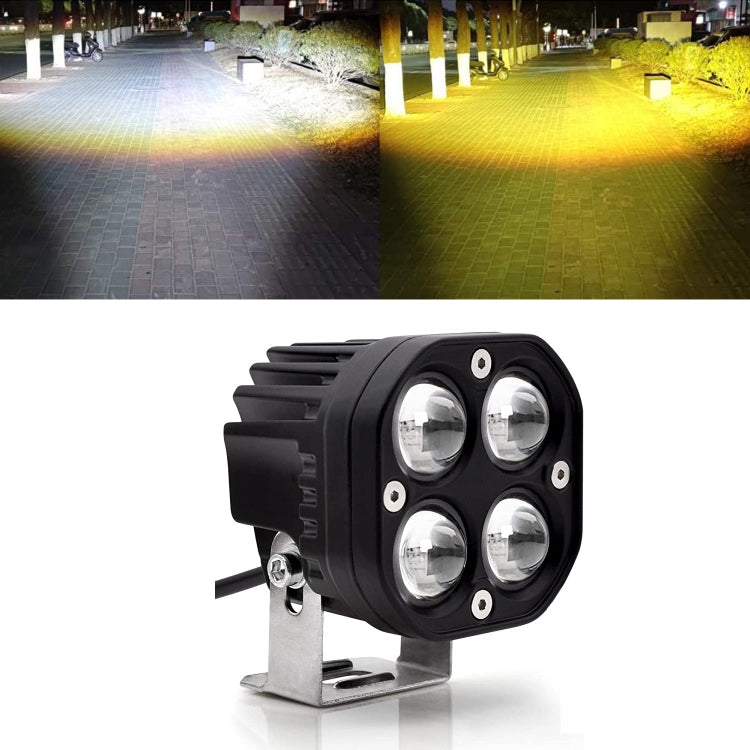 Car 3 inch Continuous Two-color Spotlight 20W / 2000LM / DC9-30V, Two-color Spotlight