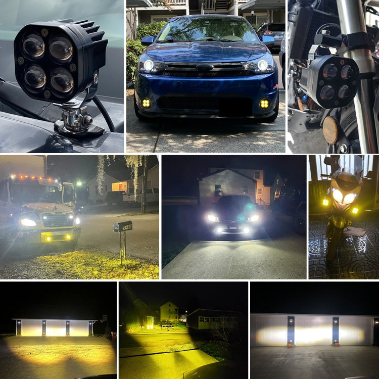 Car 3 inch Continuous Two-color Spotlight 20W / 2000LM / DC9-30V, Two-color Spotlight