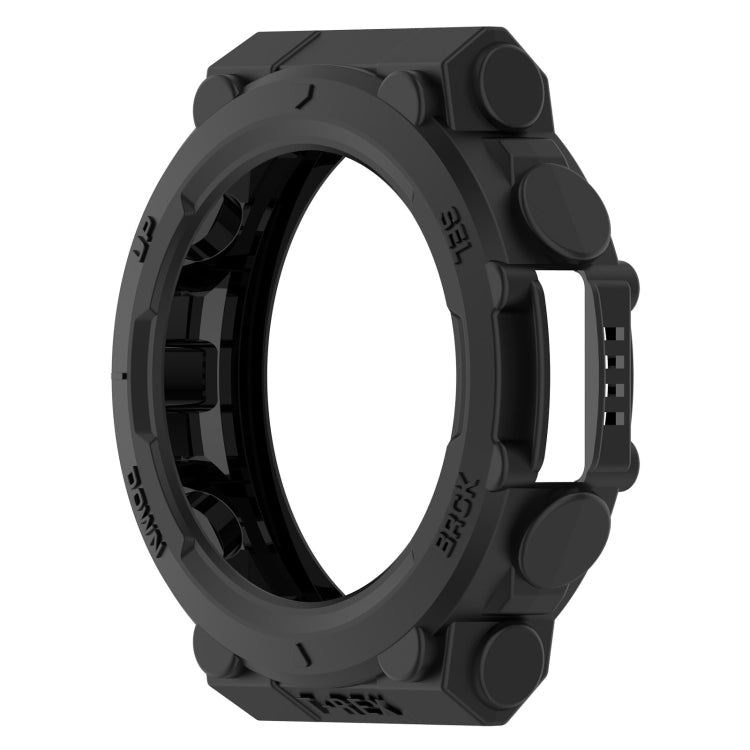 For Amazfit T-Rex 2 Armor Hollow TPU Watch Case(Black)