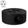 T200 1500LM 1920x1080P LED Mini Projector, UK Plug(Black)
