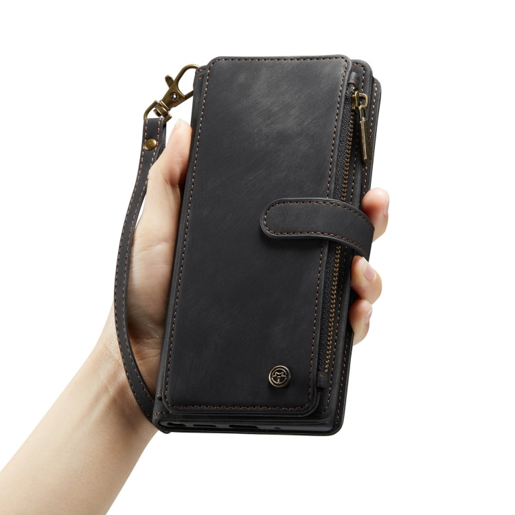 For iPhone 14 CaseMe C30 Multifunctional Phone Leather Case (Black)