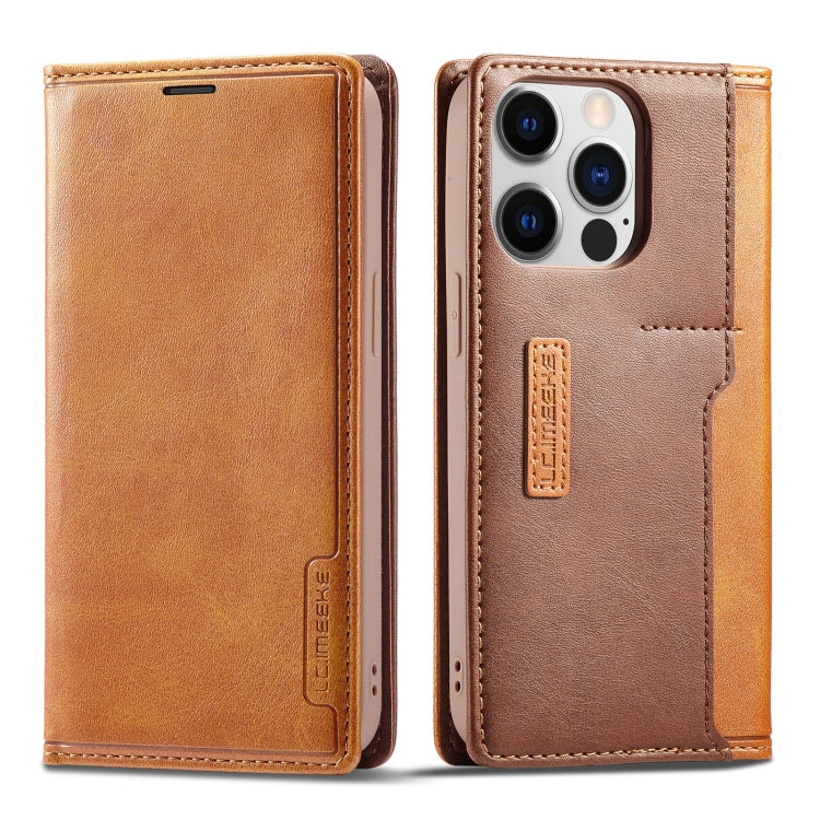 LC.IMEEKE LC-001 Color Matching Frosted Leather Phone Case, For iPhone 14 Pro Max