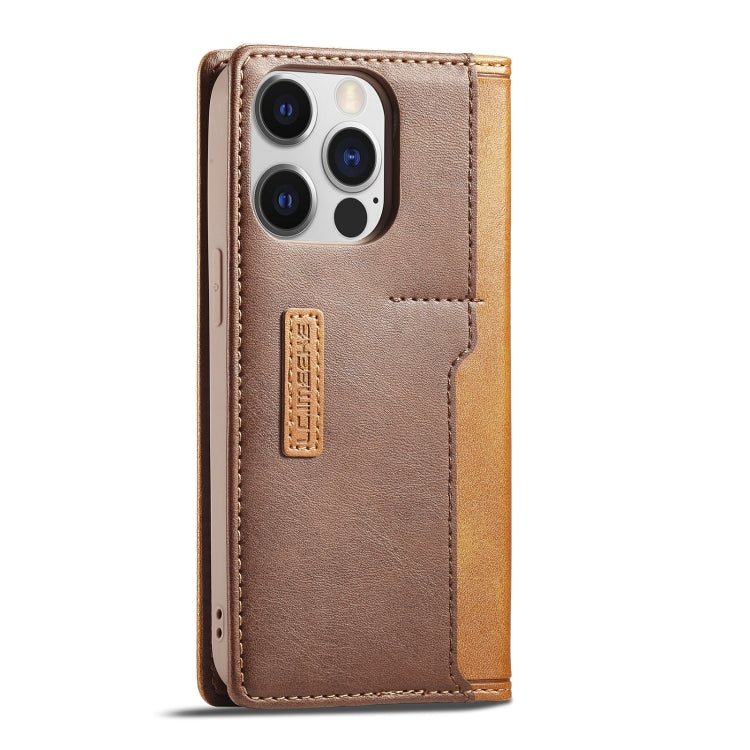 LC.IMEEKE LC-001 Color Matching Frosted Leather Phone Case, For iPhone 14 Pro Max
