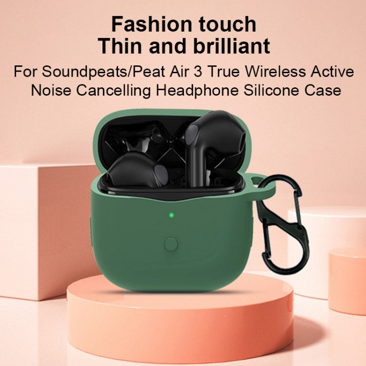 Pure Color Bluetooth Earphone Silicone Case, For SoundPEATS Air 3