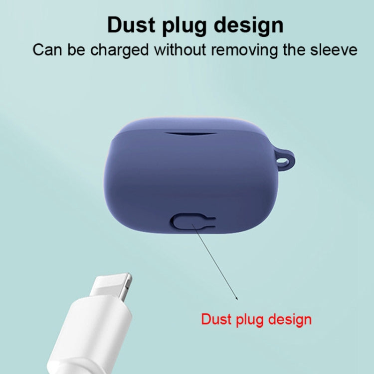 Pure Color Bluetooth Earphone Silicone Case, For SoundPEATS Air3 Pro