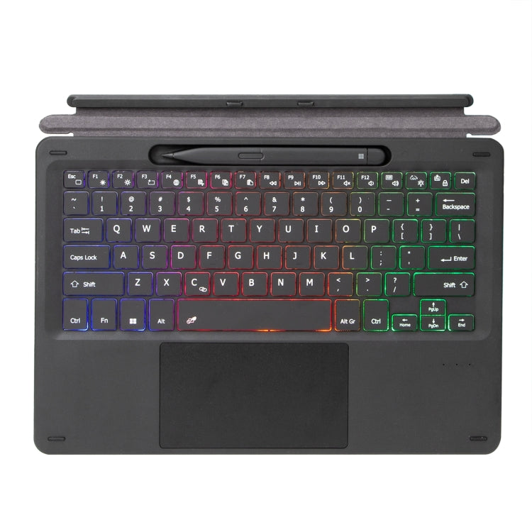 KF17S Tri-color Backlit Touch Bluetooth Keyboard, For Microsoft Surface Pro 8/Pro X