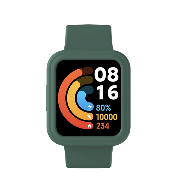 For Xiaomi Redmi Watch 2 / Watch 2 Lite Solid Color Silicone Integrated Watch Band(Black)