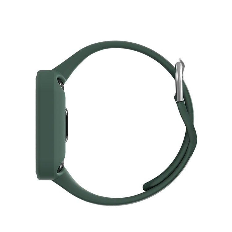 For Xiaomi Redmi Watch 2 / Watch 2 Lite Solid Color Silicone Integrated Watch Band(Black)