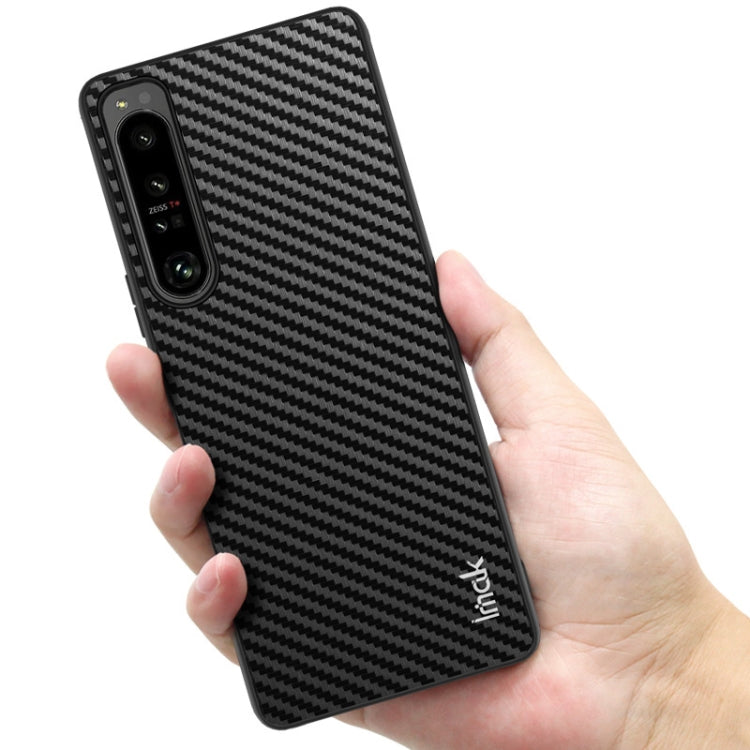 For Sony Xperia 1 IV imak LX-5 Series PC  TPU Case (Carbon Fiber Texture)