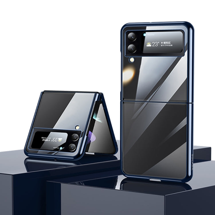 SULADA Shockproof Plating PC Transparent Protective Case, For Samsung Galaxy Z Fold4, For Samsung Galaxy Z Flip4