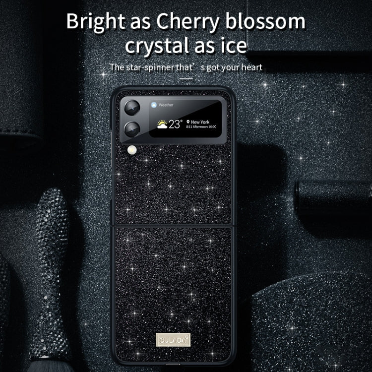 SULADA Shockproof TPU + Handmade Leather Phone Case, For Samsung Galaxy Z Flip5, For Samsung Galaxy Z Flip4