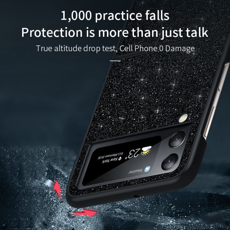 SULADA Shockproof TPU + Handmade Leather Phone Case, For Samsung Galaxy Z Flip5, For Samsung Galaxy Z Flip4