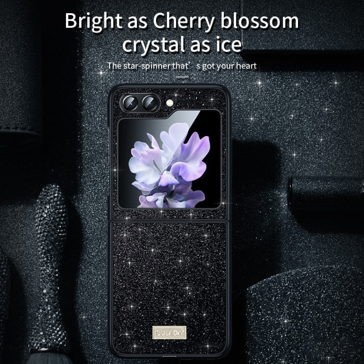 SULADA Shockproof TPU + Handmade Leather Phone Case, For Samsung Galaxy Z Flip5, For Samsung Galaxy Z Flip4