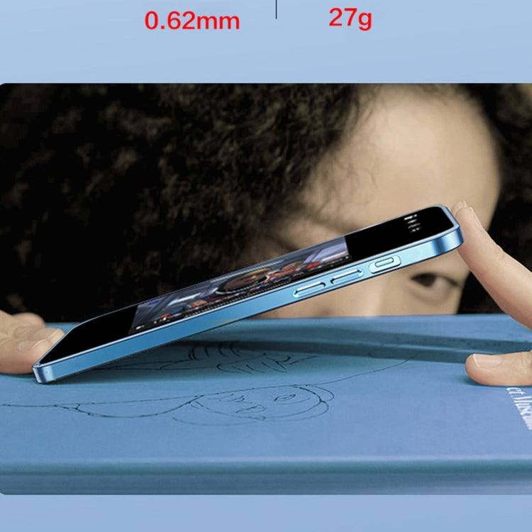 For iPhone 14 Plus 9D Plated Lens Film Clear Phone Case (Transparent)