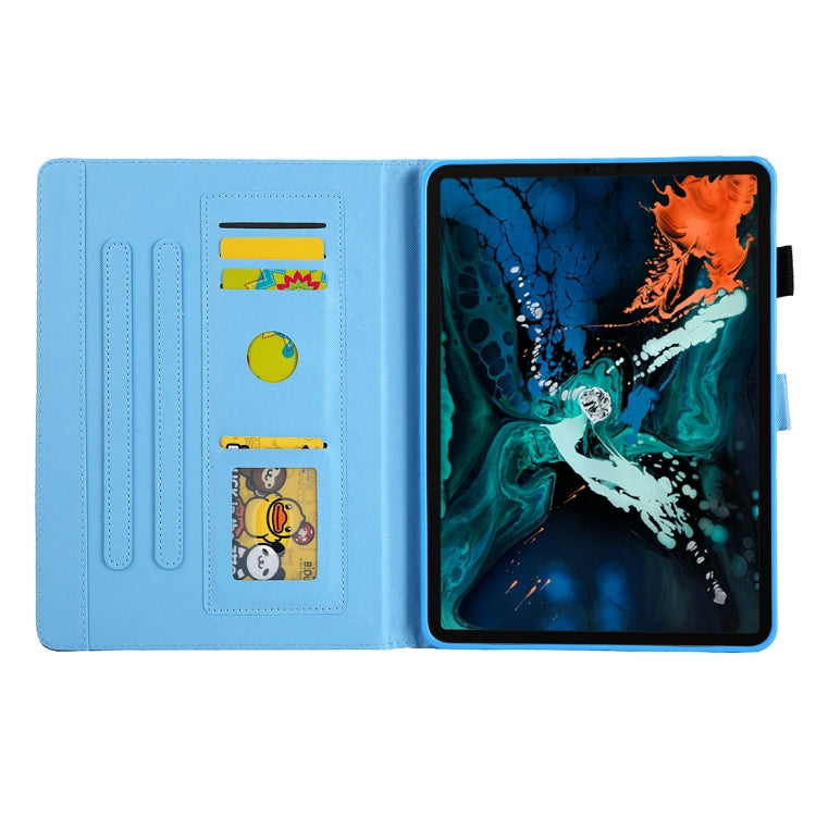 For iPad Pro 11 (2020) & (2018) Painted Pattern Tablet PC Protective Leather Case with Bracket & Card Slot & Photo Holder(Star Unicorn)