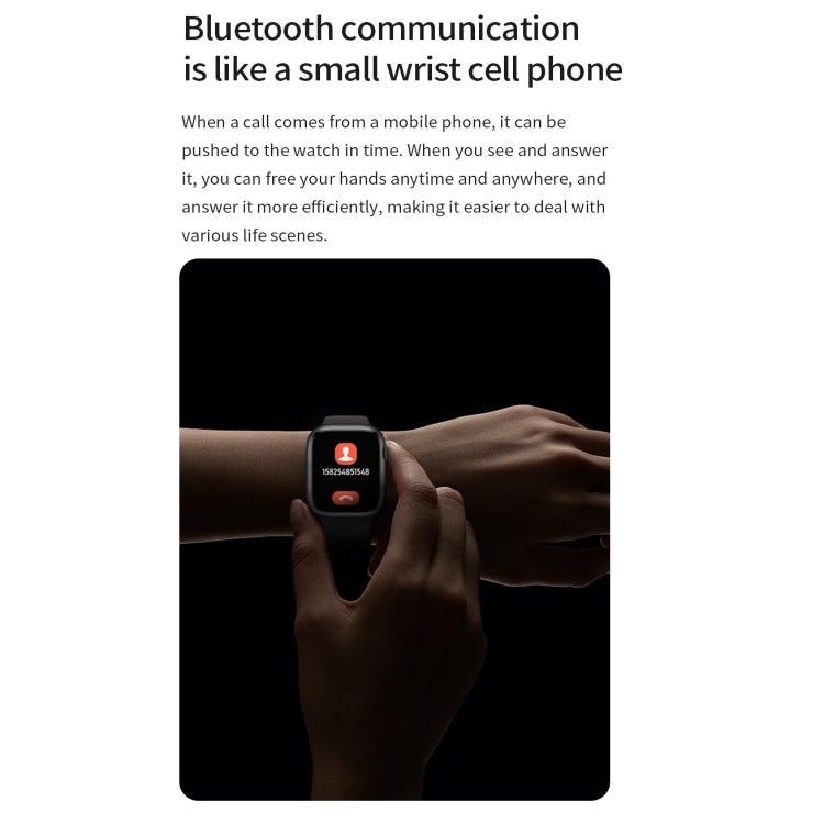 Watch 8 Max 1.85 inch Wireless Charging Bluetooth Call NFC Smartwatch(Black)