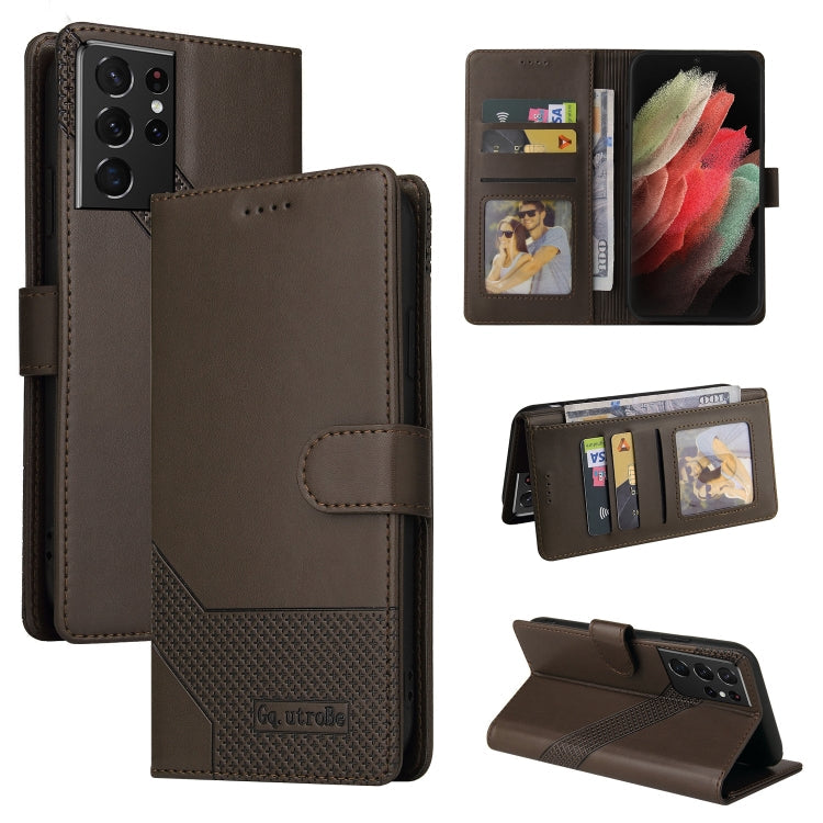GQUTROBE Skin Feel Magnetic Leather Phone Case, For Samsung Galaxy S21 5G, For Samsung Galaxy S21+ 5G, For Samsung Galaxy S21 Ultra 5G, For Samsung Galaxy S21 FE 5G, For Samsung Galaxy S22 5G