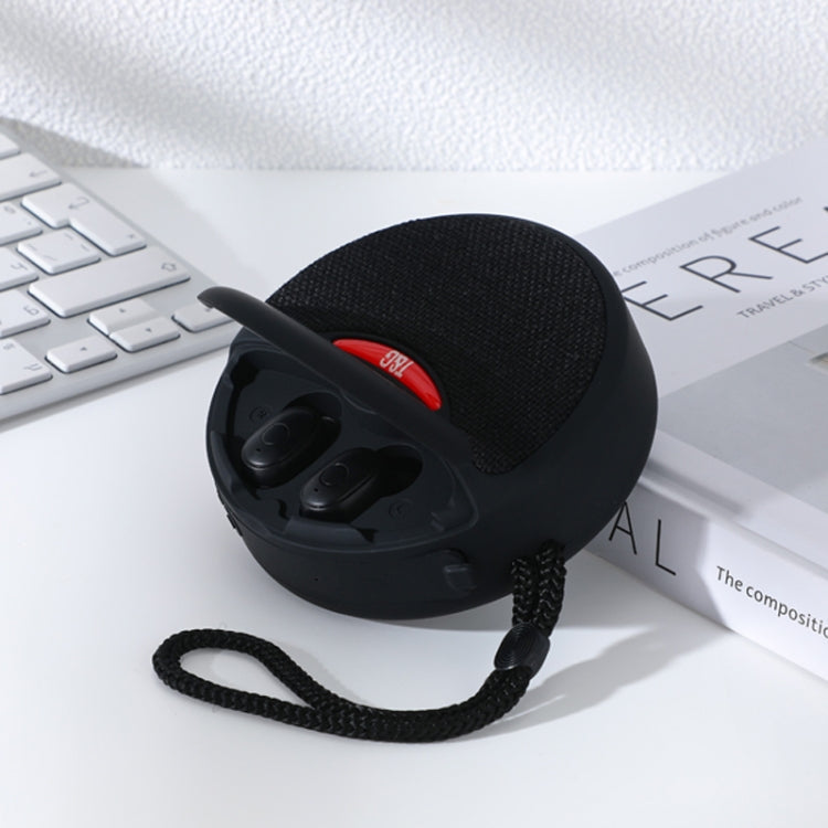 T&G TG808 2 in 1 Mini Wireless Bluetooth Speaker Wireless Headphones(Black)