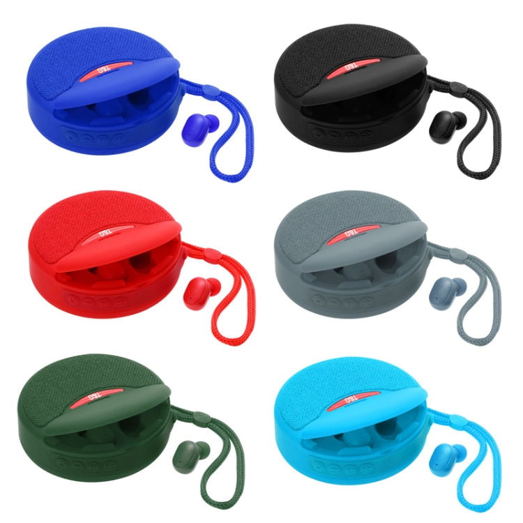 T&G TG808 2 in 1 Mini Wireless Bluetooth Speaker Wireless Headphones(Black)