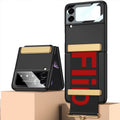 GKK Ultra-thin Full Coverage Phone Flip Case with Wristband, For Samsung Galaxy Z Flip4