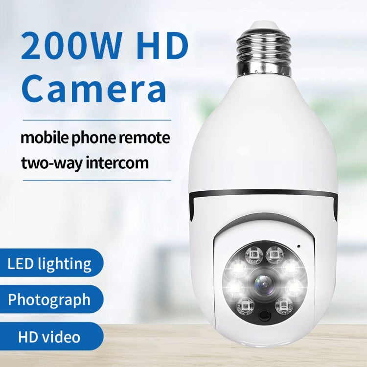 A6 2MP HD Light Bulb WiFi Camera Support Motion Detection/Two-way Audio//TF Card