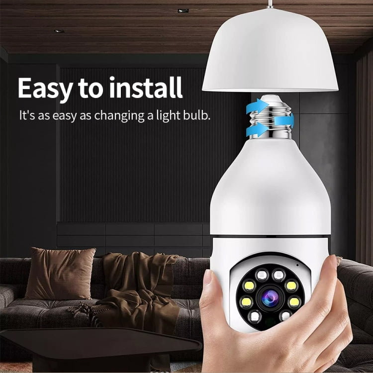 A6 2MP HD Light Bulb WiFi Camera Support Motion Detection/Two-way Audio//TF Card