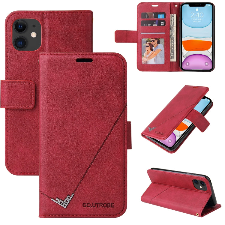 GQUTROBE Right Angle Leather Phone Case, For iPhone 11 Pro, For iPhone 11 Pro Max, For iPhone X / XS, For iPhone XR