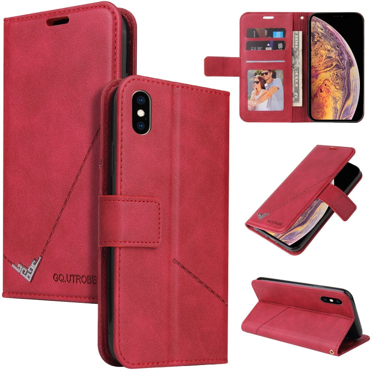 GQUTROBE Right Angle Leather Phone Case, For iPhone XS Max, For iPhone 7 Plus / 8 Plus, For iPhone 6 Plus / 6s Plus, For iPhone 6 / 6S