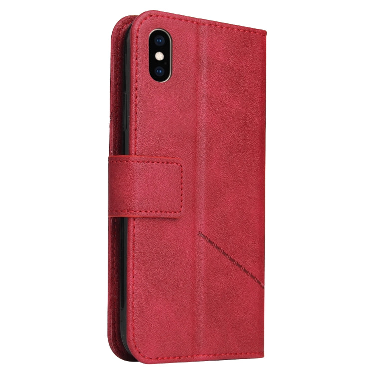 GQUTROBE Right Angle Leather Phone Case, For iPhone XS Max, For iPhone 7 Plus / 8 Plus, For iPhone 6 Plus / 6s Plus, For iPhone 6 / 6S