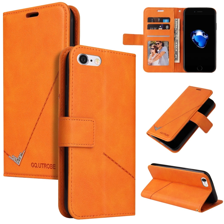 GQUTROBE Right Angle Leather Phone Case, For iPhone 7 / 8 / SE 2020 / SE 2022