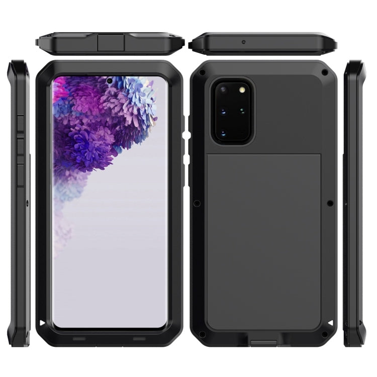 Shockproof Waterproof Silicone + Zinc Alloy Protective Case, For Galaxy S20+, For Galaxy S20