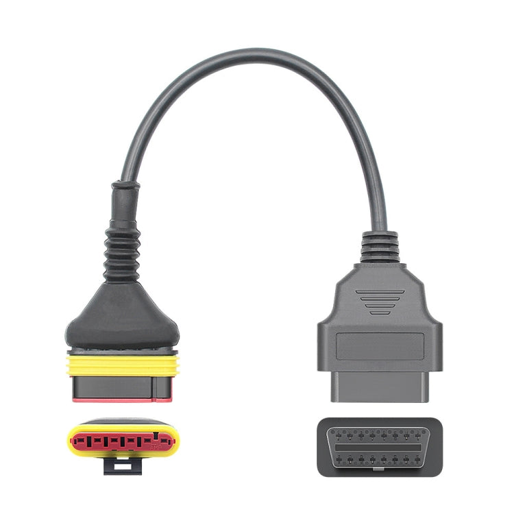 Motorcycle OBD 6 Pin to 16 Pin Adapter Cable for Benelli, For Benelli