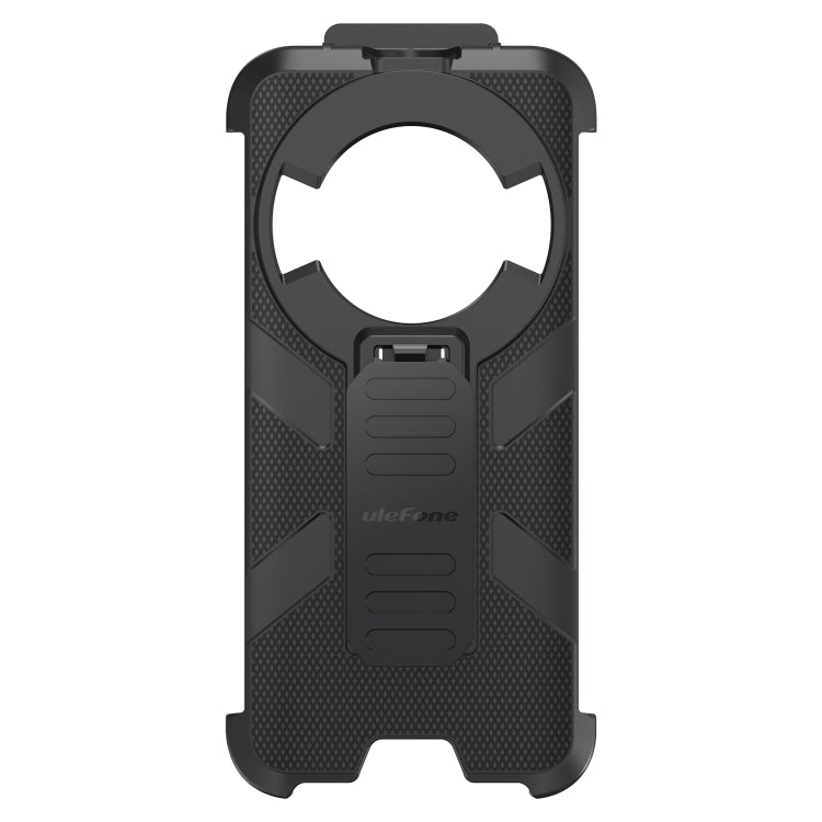For Ulefone Power Armor 16 Pro / Power Armor 16S Ulefone Back Clip Phone Case with Carabiner(Black)