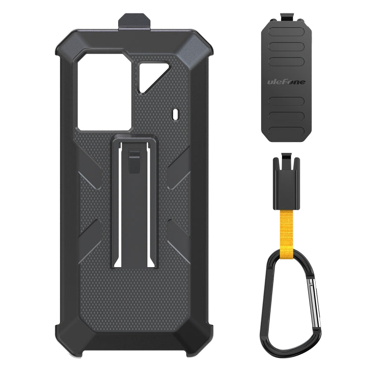 For Ulefone Power Armor 18 Ultra / 18T / 18T Ultra Ulefone Back Clip Phone Case with Carabiner (Black)