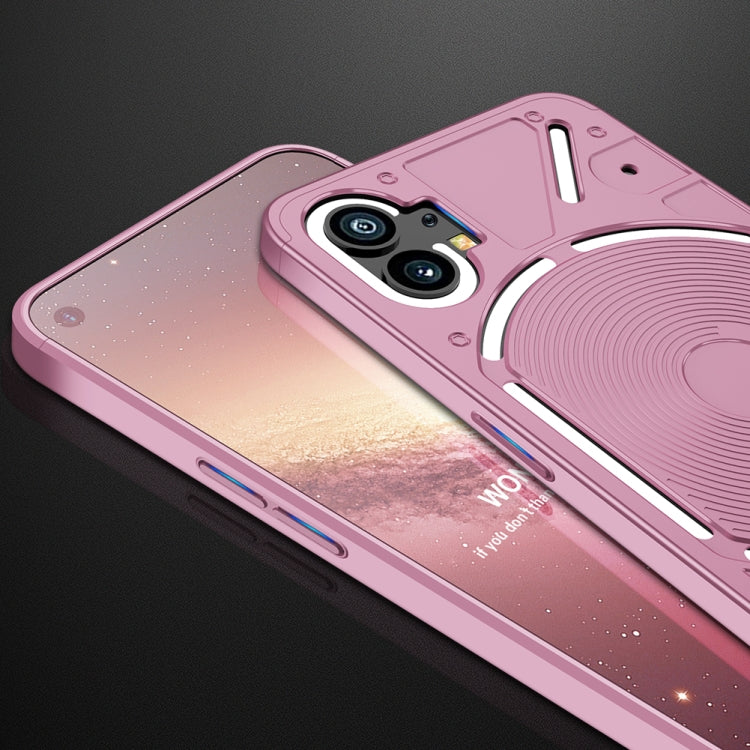 For Nothing Phone 1 GKK Three Stage Splicing Full Coverage PC Phone Case(Rose Gold)