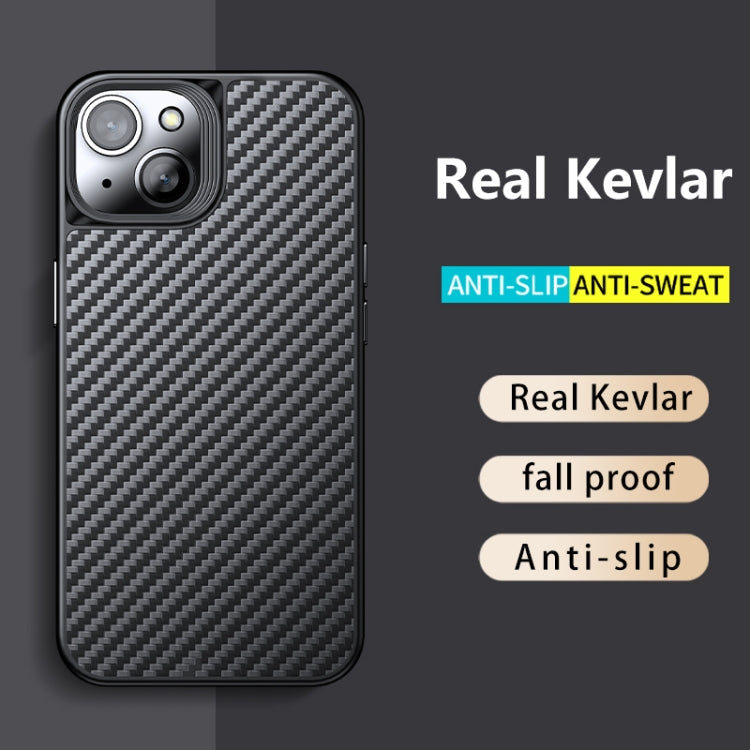 Carbon Fiber Kevlar TPU Phone Case, For iPhone 14 Plus, For iPhone 14 Pro, For iPhone 14 Pro Max